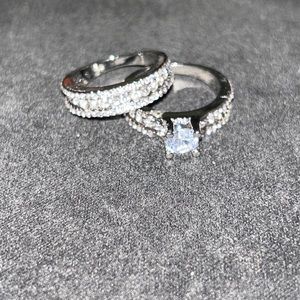 925 CZ Diamond 💍 Engagement Rings